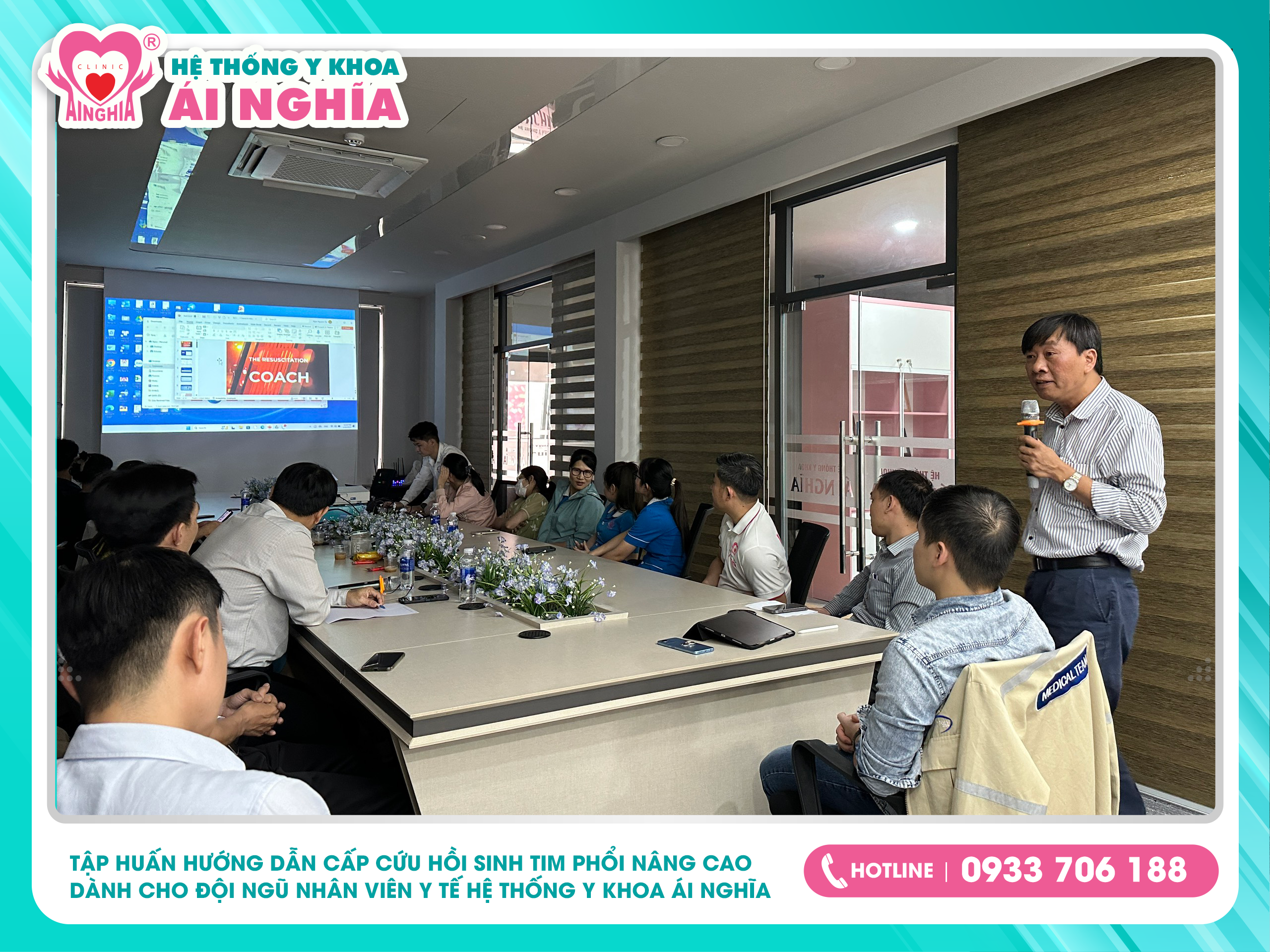 Tập huấn cấp cứu hồi sinh tim phổi nâng cao (ACLS) dành cho đội ngũ nhân viên y tế.