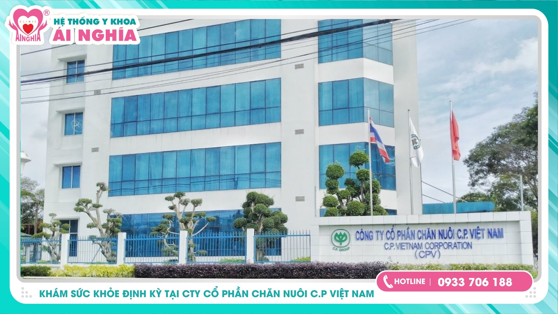 Hệ thống Y khoa Ái Nghĩa đồng hành khám sức khỏe định kỳ CTy CP Chăn nuôi CP Việt Nam