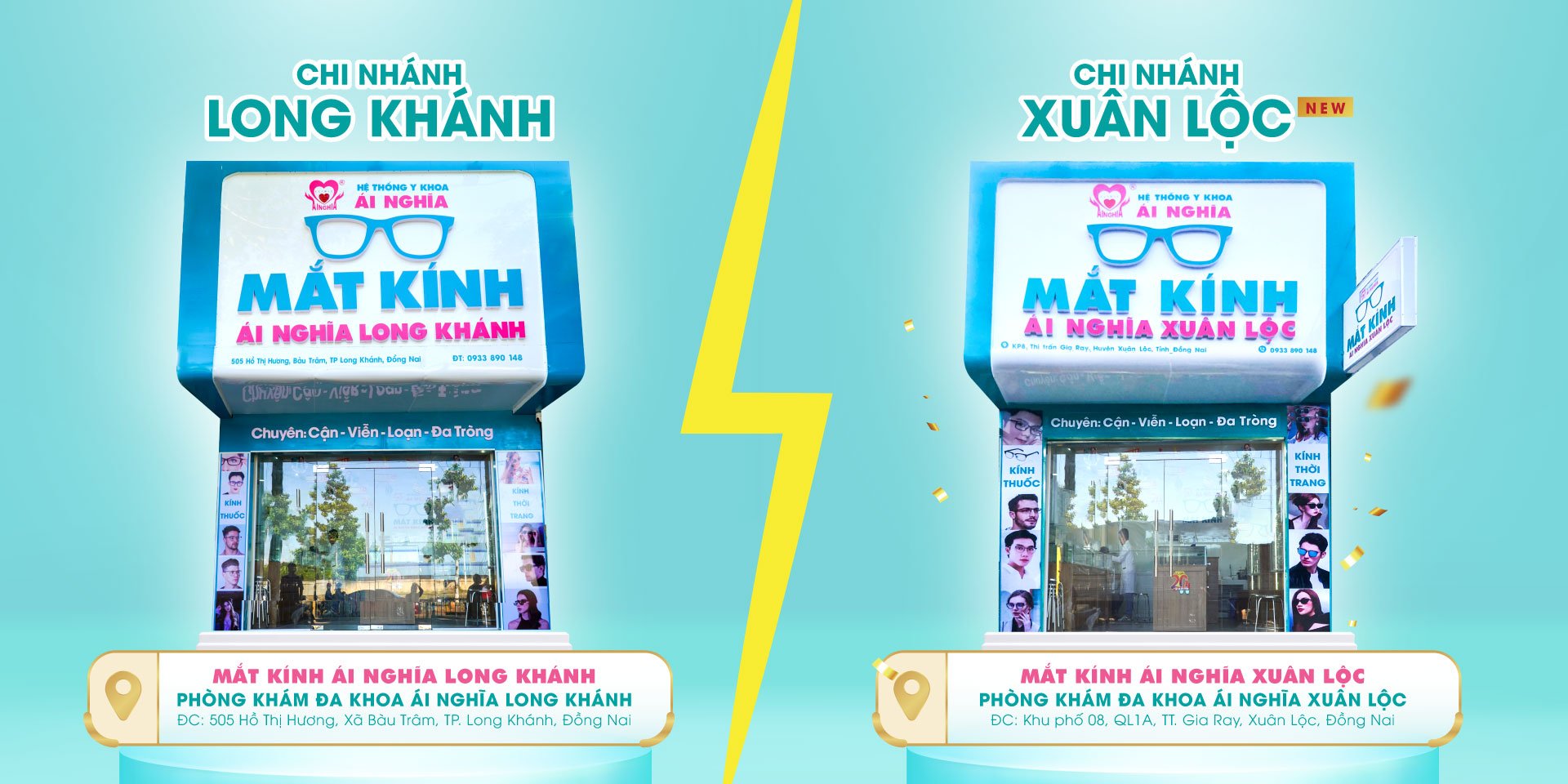 Tưng bừng khai trương Mắt kính Ái Nghĩa Xuân Lộc!