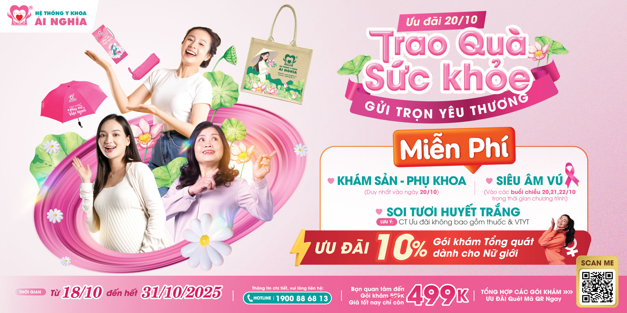 Trao quà sức khỏe - Gửi trọn yêu thương nhân ngày 20/10