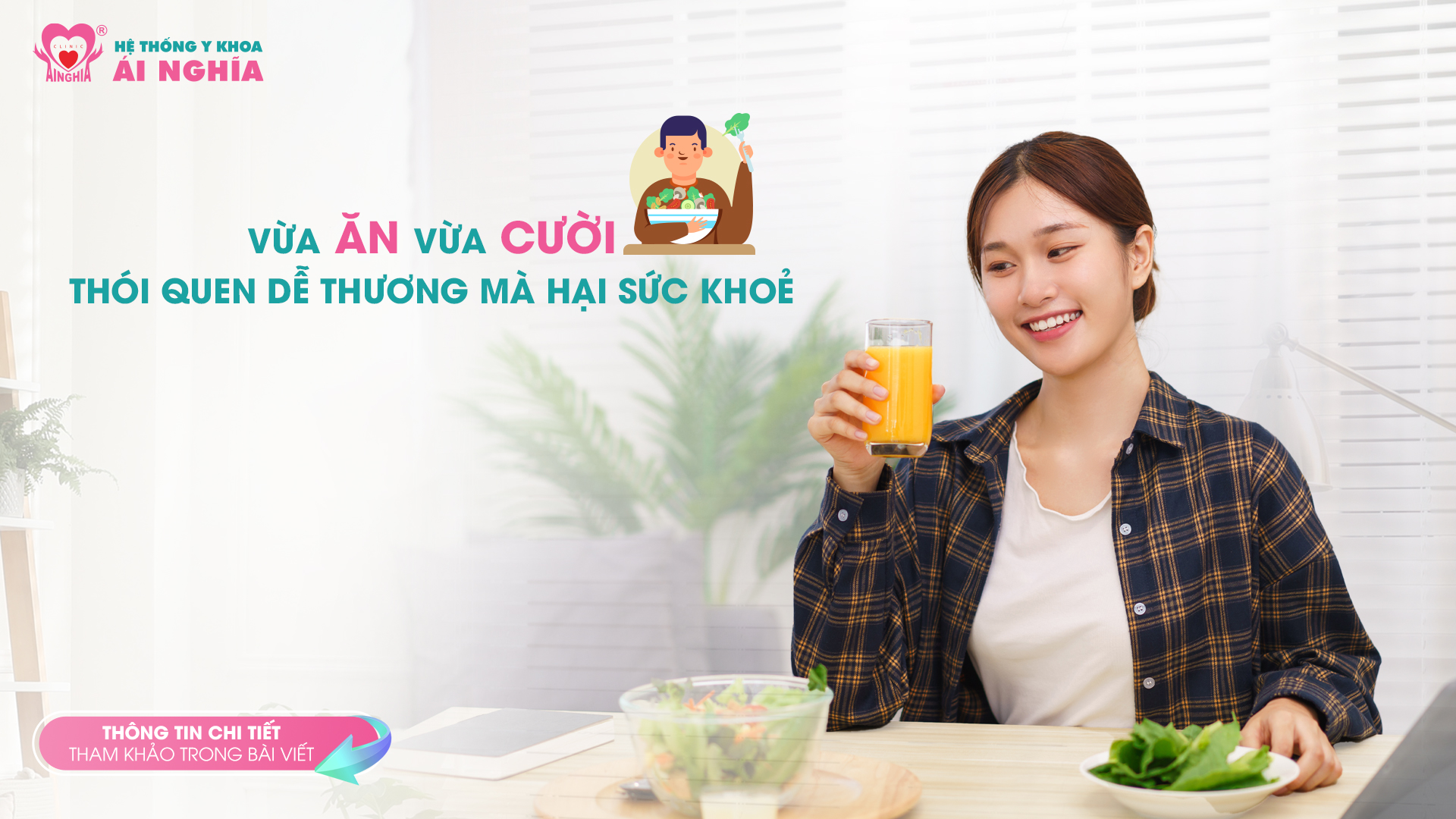 Vừa ăn vừa cười - thói quen tưởng dễ thương nhưng gây hại cho sức khỏe